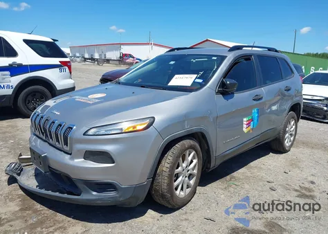2015 Jeep Cherokee Sport из США, поврежденный, VIN 1C4PJLAB4FW730836